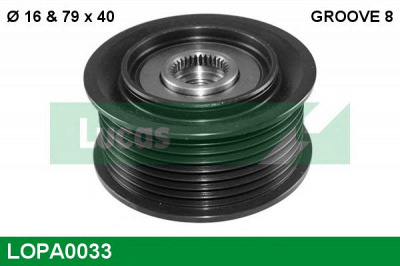 LUCAS ENGINE DRIVE lopa0033 -  Механизм свободного хода генератора